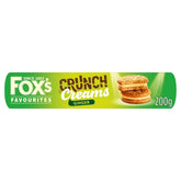 Packaging of Fox's Ginger Crunch Creams, 200g.